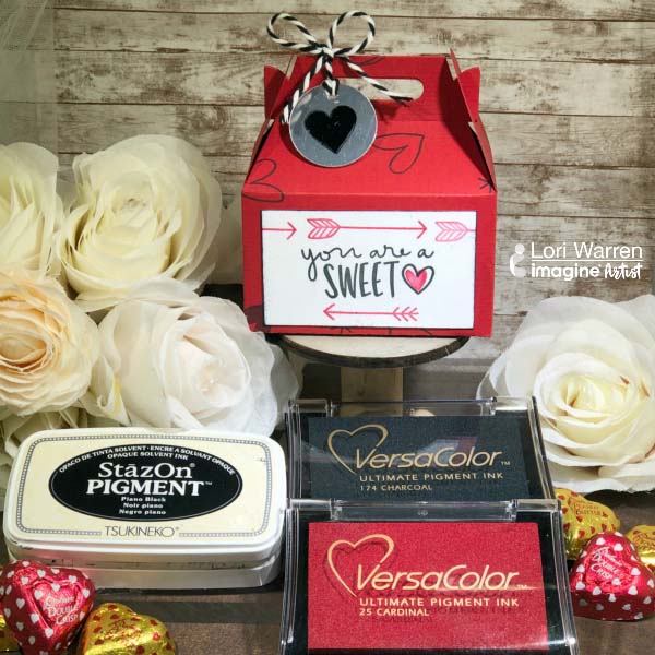 Create a Valentine’s Day Treat Box with VersaColor and StazOn Pigment